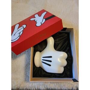 Disney SPECTRUM X MICKEY MOUSE Hand Glove THUMBS UP HOLDER Storage Pot w BOX